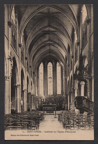 Saint-Omer : Intérieur de l'Eglise d'Hautpont
