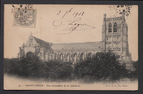 Saint-Omer : Vue d'ensemble de la Cathédrale