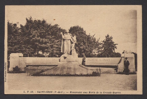 St-Omer : Monument aux Morts de la Grande Guerre