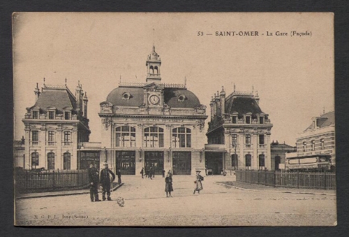Saint-Omer : La Gare (Façade)
