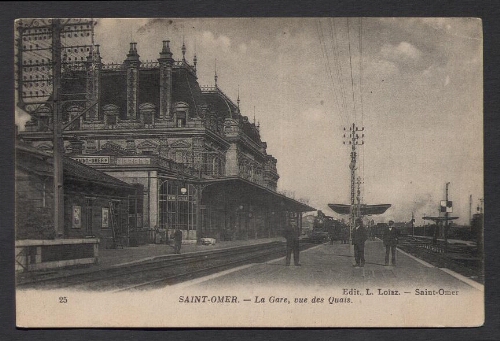 Saint-Omer (P.-de-C.) : La Gare, vue des Quais