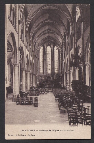 Saint-Omer : Intérieur de l'Eglise du Haut-Pont