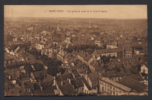 Saint-Omer : Vue générale de la Tour St-Bertin
