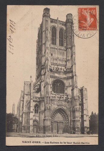 Saint-Omer : Les Ruines de la tour St-Bertin