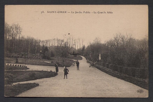 Saint-Omer : Le Jardin Public - La Grande Allée