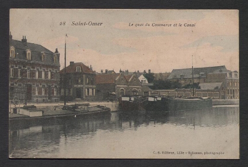 Saint-Omer : Le Quai du Commerce et le Canal