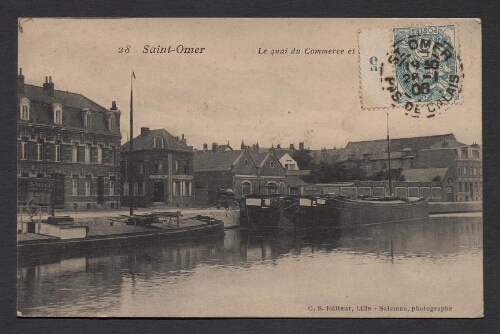 Saint-Omer : Le Quai du Commerce et le Canal