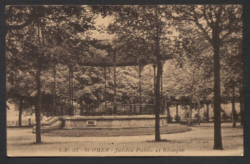 Saint-Omer : Jardin Public et Kiosque