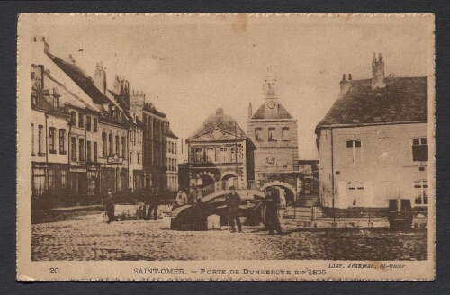 Saint-Omer : Porte de Dunkerque en 1825