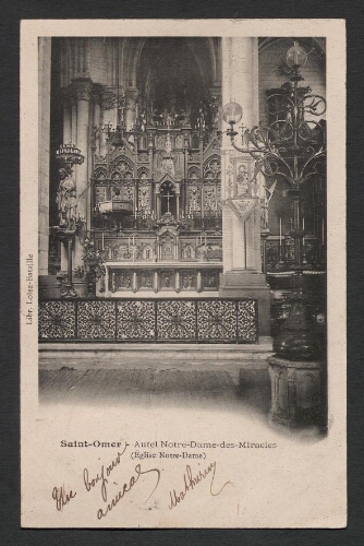 Saint-Omer : Autel Notre-Dame-des-Miracles (Eglise Notre-Dame)