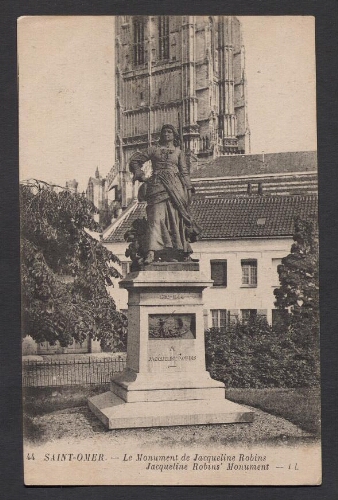 Saint-Omer : Le Monument de Jacqueline Robins - Jacqueline Robins' Monument