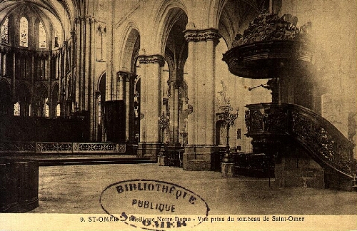 St-Omer - Basilique Notre-Dame - Vue prise du tombeau de Saint Omer