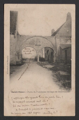 Saint-Omer : Porte de l'ancienne Abbaye de Clairmarais