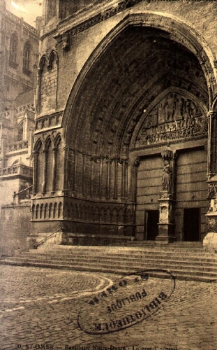 St-Omer - Basilique Notre-Dame - Le grand portail
