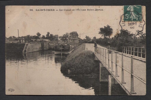 Saint-Omer : Le Canal et l'Ecluse Saint-Bertin