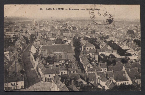 Saint-Omer : Panorama vers Notre-Dame