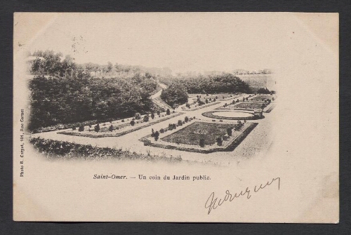 Saint-Omer : Un coin du Jardin Public
