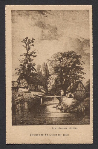 Faubourg de l'Isle en 1820