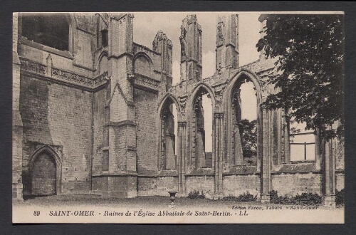 Saint-Omer : Ruines de l'Eglise Abbatiale Saint-Bertin