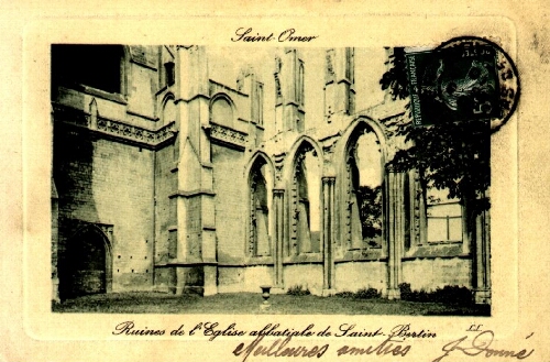 Saint-Omer : Ruines de l'Eglise abbatiale de Saint-Bertin