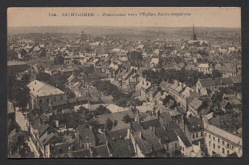 Saint-Omer : Panorama vers l'Eglise Saint-Sépulcre