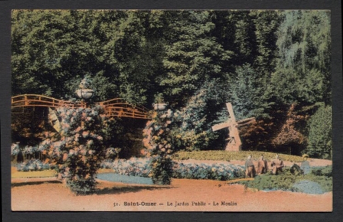 Saint-Omer : Le Jardin Public - Le Moulin