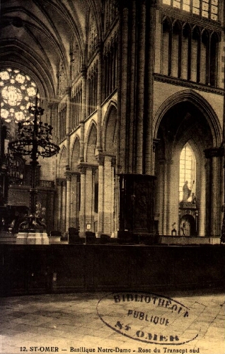 St-Omer - Basilique Notre-Dame - Rose du Transept sud
