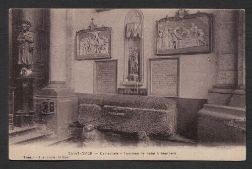 Saint-Omer : Cathédrale - Tombeau de Saint Erkembode