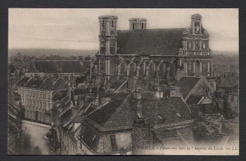 Saint-Omer : Panorama vers la Chapelle du Lycée