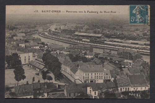 Saint-Omer : Panorama vers le Faubourg du Haut-Pont