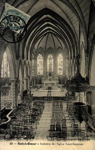 Saint-Omer - Intérieur de l'église Saint-Sépulcre