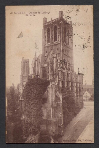 St-Omer : Ruines de l'Abbaye St-Bertin