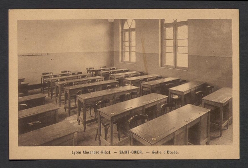 Lycée Alexandre-Ribot : Saint-Omer - Salle d'Etude