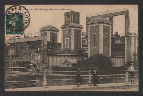 St-Omer : L'Ascenseur des Fontinettes pendant le fonctionnement.