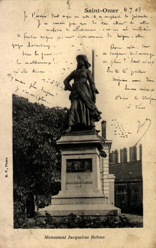 Saint-Omer - Monument Jacqueline Robins