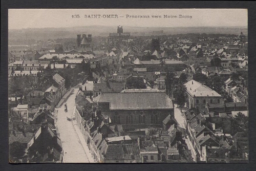 Saint-Omer : Panorama vers Notre-Dame