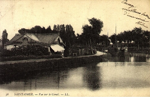 Saint-Omer. - Vue sur le Canal.