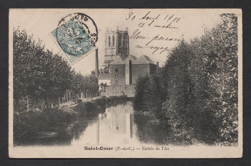 Saint-Omer (P.-de-C.) : Entrée de l'Aa