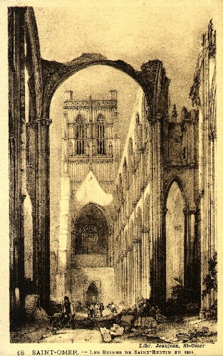 Saint-Omer. - Les ruines de Saint Bertin en 1814