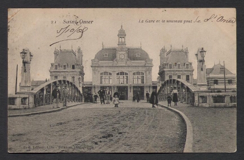 Saint-Omer : La Gare et le nouveau pont