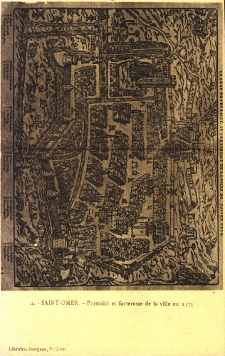 Saint-Omer. - Portraict et forteresse de la ville en 1575