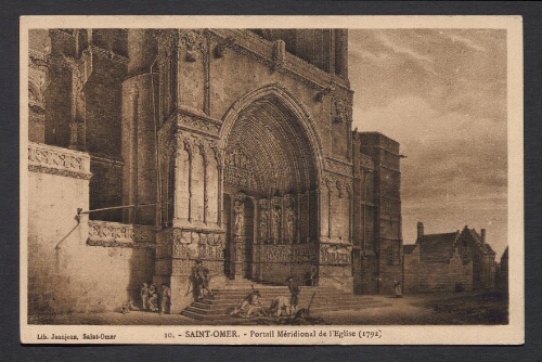 Saint-Omer : Portail Méridional de l'Eglise (1792)