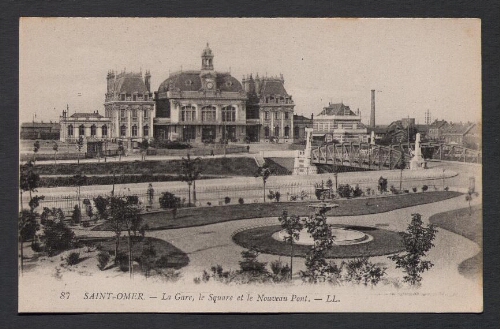 Saint-Omer : La Gare, le Square et le Nouveau Pont