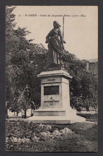 St-Omer : Statue de Jacqueline Robins (1710-1884)