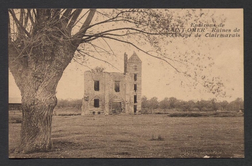 Environs de Saint-Omer : Ruines de l'Abbaye de Clairmarais