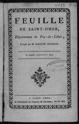 Feuille de Saint-Omer