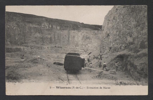 Wizernes (P.-de-C.) : Extraction de Marne