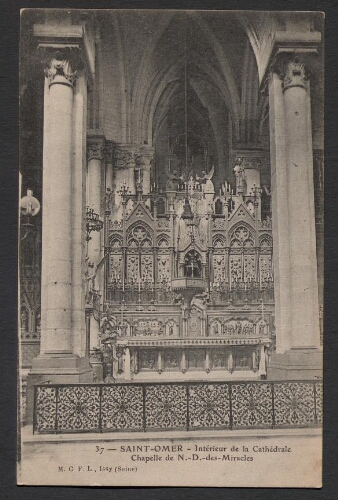 Saint-Omer : Intérieur de la Cathédrale - Chapelle de N.-D.-des-Miracles