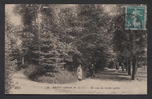 Saint-Omer (P.-de-C.) : Un coin du Jardin public