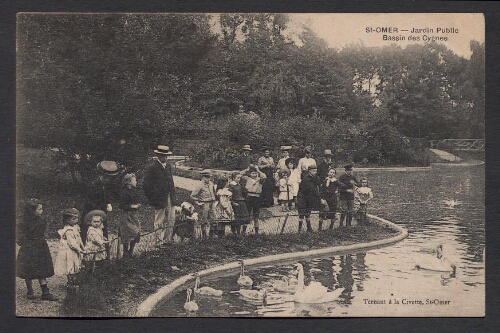 St-Omer : Jardin Public - Bassin des cygnes